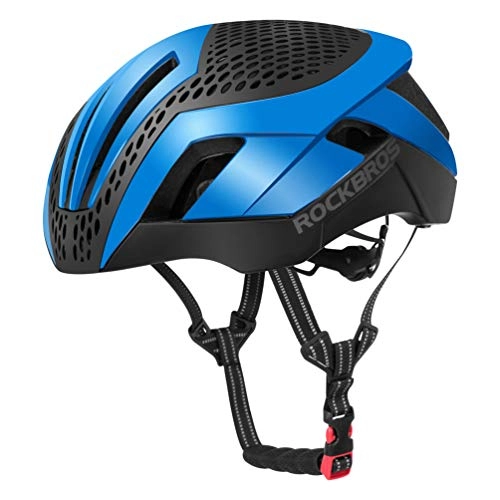 Mountain Bike Helmet : ROCKBROS Helmet Cycling Bicycle Helmet MTB BMX 3 In 1 Integrally Molded Pneumatic Unisex Ajustable 57-62cm (Blue)