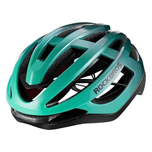 Mountain Bike Helmet : ROCKBROS Lightweight Cycling Bike Helmet Safety Cycle Helmet Adjustable Breathable Reflective Mountain & Road Bicycle Helmet for Men Women M(54-59cm) / L(58-63cm) with CE Certified