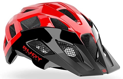 Mountain Bike Helmet : RUDY PROJECT MTB Cycling Helmet Crossway (L, Black-Red Shiny)