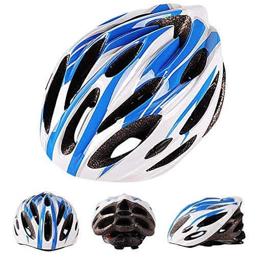 Mountain Bike Helmet : Safety Protection Helmet Bicycle Cycling Ultra Light Bicycle Helmet Carbon Cycling Protection Bicycle Cycling Skate Helmet Multicolor Mountain Bike Cycling Helmet Blue 55Cmx61Cm Adjustable size