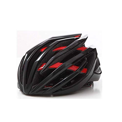 Mountain Bike Helmet : Safety Protection Mountain bike helmet One-piece Helmet Bicycle Helmet Road Helmet Safety Protective Riding Helmet (5 Colors) (Color : Green, Size : L) Adjustable size ( Color : Black , Size : Large )