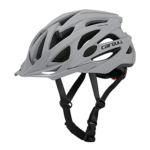 Mountain Bike Helmet : SCDJK MTB Bike Helmets Adult Lightweight Breathable 25 Vents Cycling Bicycle Helmet With Detachable Visor(Color:Grey)