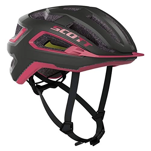 Mountain Bike Helmet : Scott Arx Plus 2020 MIPS Cycling Helmet Grey / Pink, S (55-56 cm)