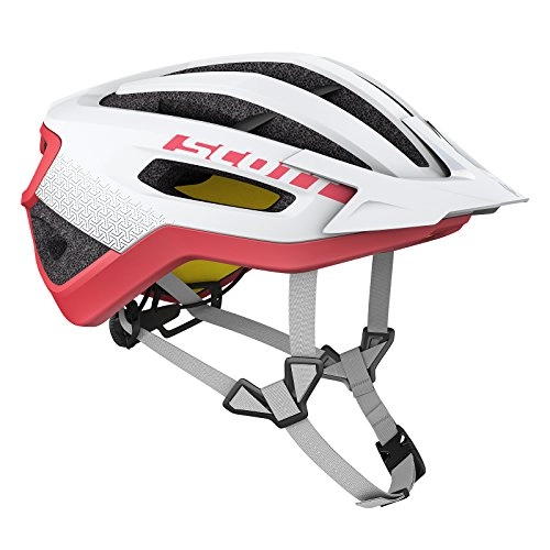 Mountain Bike Helmet : Scott Fuga Plus XC Mountain Bike Helmet white / red 2018