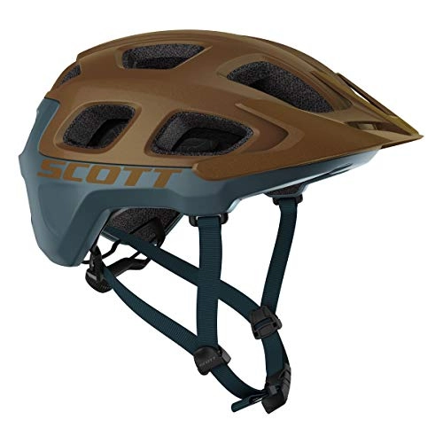 Mountain Bike Helmet : Scott Vivo Plus MIPS MTB Cycling Helmet Brown / Blue 2020: Size: L (59-61cm)