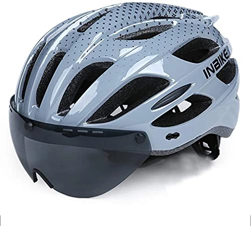 Mountain Bike Helmet : SDFOOWESD bicycle helmet mtb helmet allround cycling helmets Outdoor Sports City Cycling Helmet Men's and Women's Balanced Skateboard Mountain Bike Helmet Electric Car Helmet Equipment(Color:Grey)