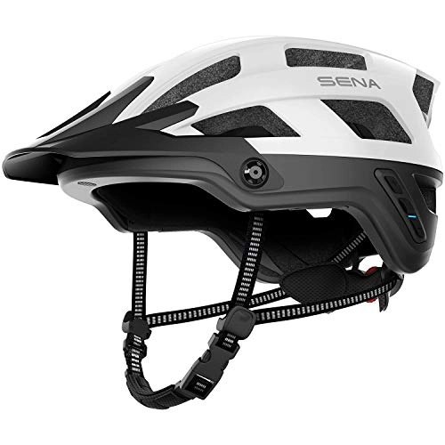 Mountain Bike Helmet : Sena M1-mw00m Mountain Bike Helmet, Matte White, M
