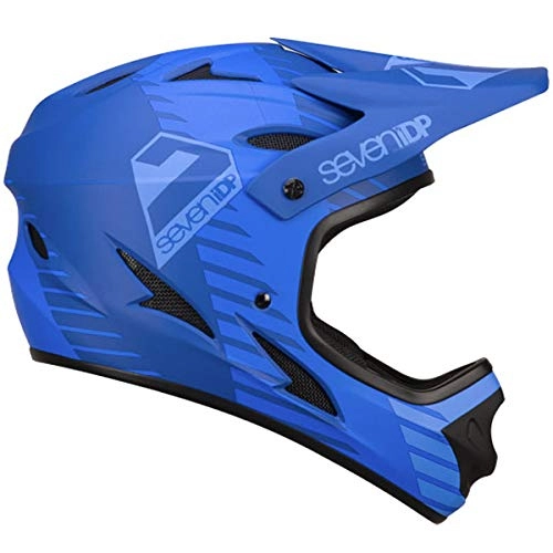 Mountain Bike Helmet : Seven IDP 7IDP M1 Full Face MTB Down Hill Cycle Helmet Blue - Medium 57-58 cm