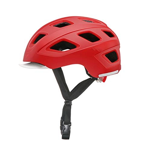 Mountain Bike Helmet : SGEB Bicycle Helmet Cycling Bike Sport Helmet With Taillight Mountain Bike Helmet, red, M
