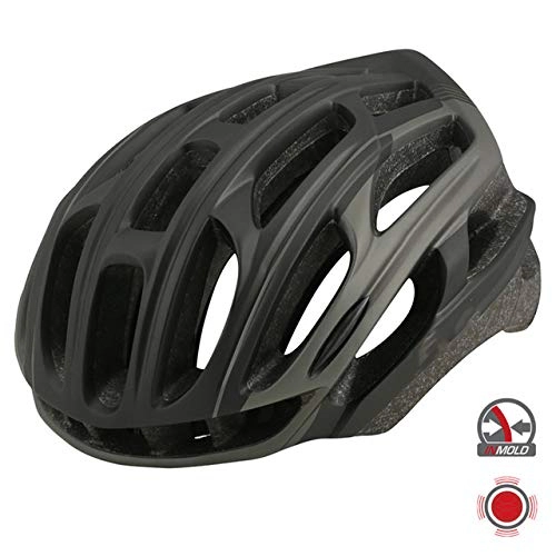 Mountain Bike Helmet : SGEB Bicycle Helmet With Rear Light Riding Cycling Helmet Men Women Mountain Road Bike Helmet, Black, 54-61CM