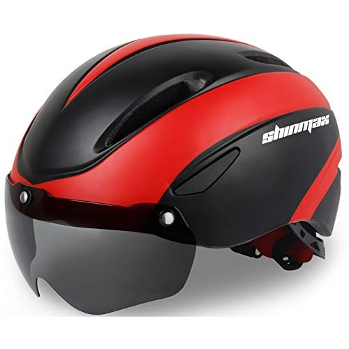 Mountain Bike Helmet : Shinmax Compatible with Bike Helmet SavvyGrow Cycle Helmet / Bike helmet, CE Certified, Bike Helmet with Detachable Magnetic Goggles Visor Mountain & Road Bicycle Helmet Safety Protection Ski & Snowboard