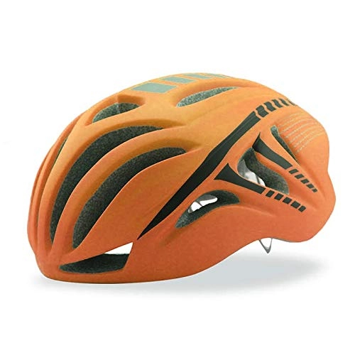 Mountain Bike Helmet : shuai Bike helmet Adults Integrally-molded 18 Holes MTB Mountain Bike Bicycle Helmet Cycling Safety Equipment capacete de bicicleta Impact resistance (Color : Orange)