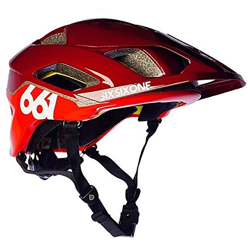 Mountain Bike Helmet : SixSixOne 661 Cycle Helmet With Detachable Visor BMX Mountain Bicycle Road MTB Helmets Adjustable Cycling Bicycle Helmets for Adult Men & Women CE Certified White Orange Blue Red Black