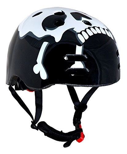 Mountain Bike Helmet : Sport Direct™ BMX / Skate Bicycle Cycle Helmet Skull & Cross Bone Medium 56-58cm CE EN1078 TUV Approvals