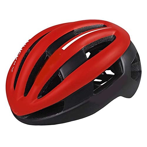 Mountain Bike Helmet : Stella Fella Helmets Men Adult Integrated Molding Male And Female Equipment Helmets Bicycle Helmet Mountain Bike Riding Helmets Highway (Color : Red)