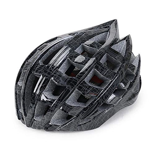 Mountain Bike Helmet : Stella Fella Helmets Men Adult Mountain Bike Helmet Integrated Molding Helmet Riding Anti-collision Helmet Outdoor Sports Equipment (Color : Black)