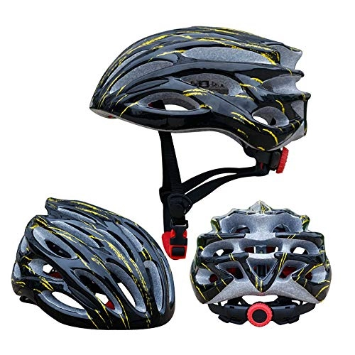 Mountain Bike Helmet : Stella Fella Helmets Men Adult Riding Helmet Mountain Bike Integrated Helmet Bicycle Breathable Comfort Helmet (Color : Black)