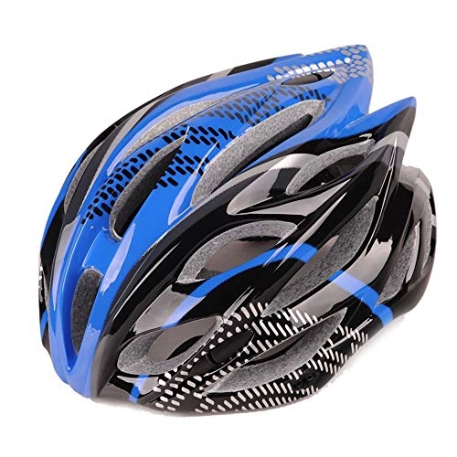Mountain Bike Helmet : Stella Fella Helmets Men Bicycle Helmet Integrated Helmet Hard Hat Mountain Bike Helmet Sports Helmet Men And Women Breathable Comfortable Helmet (Color : Blue)