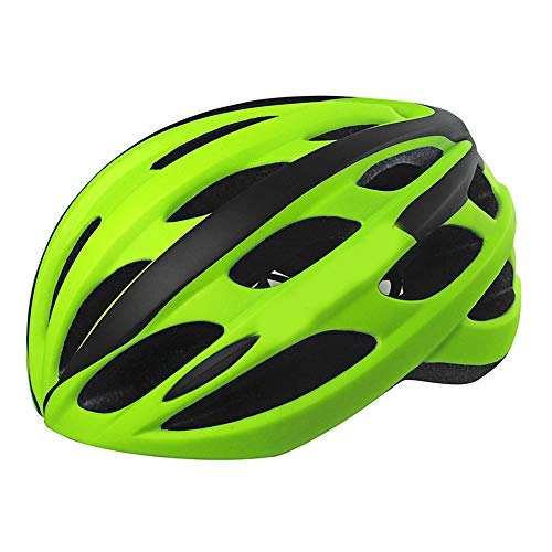 Mountain Bike Helmet : Stella Fella Helmets Men Bicycle Mountain Bike Riding Helmet Men And Women Safety Helmet Integrated Molding Rechargeable 58-62cm (Color : Green)