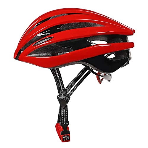 Mountain Bike Helmet : Stella Fella Helmets Men Bicycle With Light Helmet Riding Helmet Mountain Bike Helmet Outdoor Supplies New Men And Women Breathable Safety Bicycle Helmet (Color : Red)
