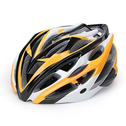Mountain Bike Helmet : Stella Fella Helmets Men Mountain Bike Helmet Integrated Molding Helmet Riding Helmets Bicycle Equipment (Color : Black yellow)