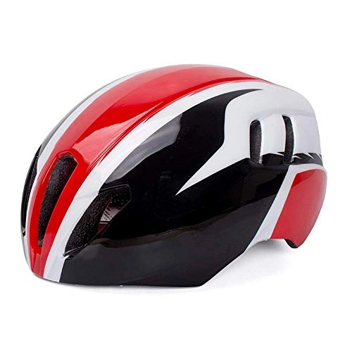 Mountain Bike Helmet : T-Mark Safety Protection Mountain bike helmet Road Bike Helmet Integrated Molding Helmet Helmet Sports Outdoor Safety Helmet Equipment / Red (Color : Red, Size : L) Adjustable size