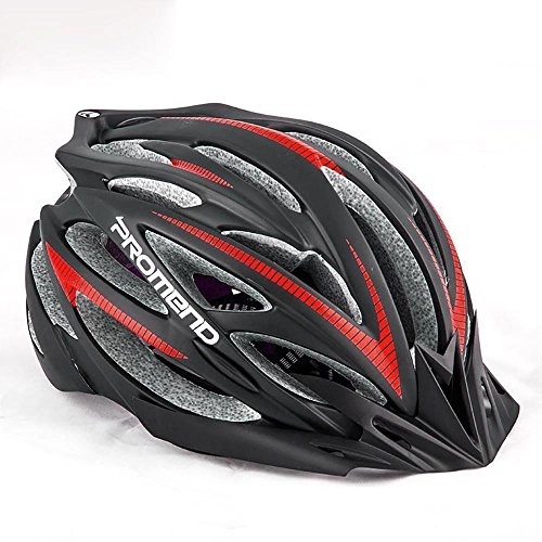 Mountain Bike Helmet : TBSHLT Adult Cycling Bike Helmet Specialized for Men Women Safety Protection Adjustable Lightweight Helmet with Removable Visor and Liner CPSC Certified, black