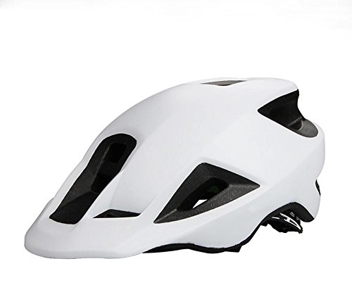 Mountain Bike Helmet : TBSHLT Cycling Helmet Highway MTB One-piece Cap Men and women Cycling Helmet Head circumference 56-61 CM, White