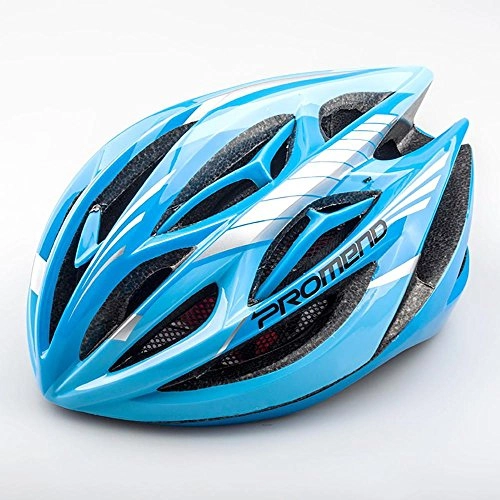Mountain Bike Helmet : TBSHLT Mountain Bike Bicycle Helmet Integrated Skeleton With Insect Nets LED Warning Light Helmet Adjustable Lightweight Helmet for Men and Women, Blue