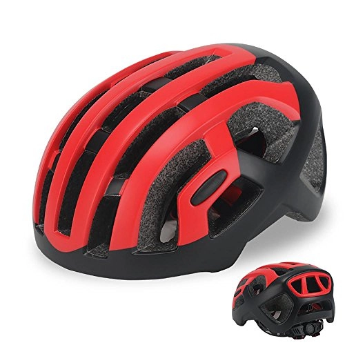 Mountain Bike Helmet : TBSHLT Mountain Bike Helmet Bicycle Helmet Sports Safety Protective Helmet Vents Comfortable Lightweight Breathable Helmet for Adult Men / Women Size 57-62 cm, Red