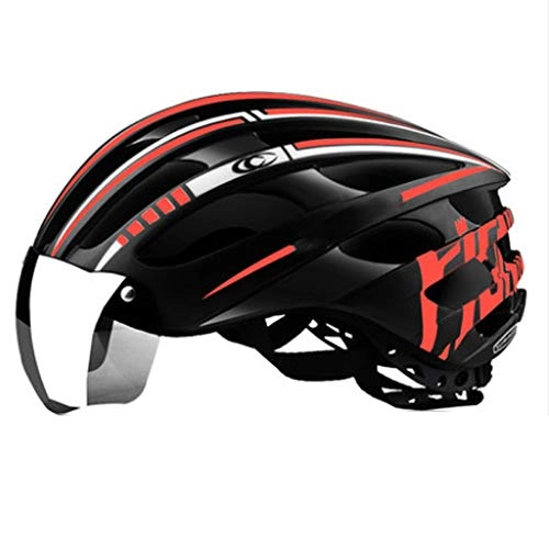 Mountain Bike Helmet : TIDRT Cycling Helmet Male Mountain Bike Goggles Glasses One Female Electric Battery Car Safety Helmet Summer Equipment
