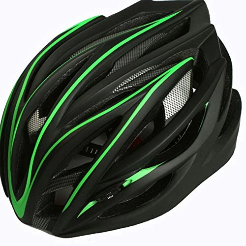 Mountain Bike Helmet : TONGDAUR Motorcycle Helmet Bicycle Mountain Bike Integrated Riding Helmet Extreme Sports Roller Skate Helmet For Men and Women (Color : Green)