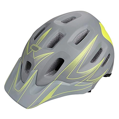 Mountain Bike Helmet : TONGDAUR Motorcycle Helmet Bicycle Race Helmet Super Thick Mountain Bike Ventilation Breathable Helmet (Color : Gray)