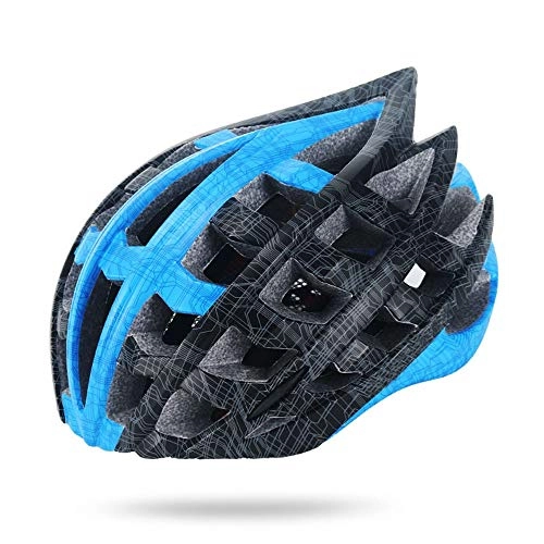Mountain Bike Helmet : TONGDAUR Motorcycle Helmet Helmet Mountain Bike Helmet Integrated Helmet Riding Anti-collision Helmet Outdoor Helmet (Color : Blue)