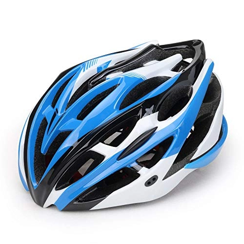 Mountain Bike Helmet : TONGDAUR Motorcycle Helmet Mountain Bike Helmet Integrated Molding Helmet Riding Helmets Bicycle Equipment Helmet (Color : Black Blue)