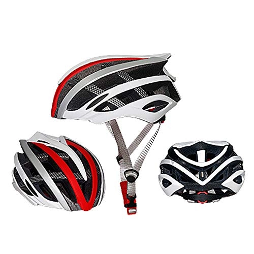 Mountain Bike Helmet : TONGDAUR Motorcycle Helmet Mountain Bike Riding Helmet Skating Skateboard Integrated Molding Helmet Men and Women (Color : Red)