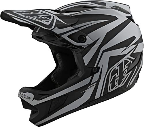 Mountain Bike Helmet : Troy Lee Designs Adult | BMX | Downhill | Mountain Bike | Full Face D4 Composite MIPS Slash Helmet (Small, Black / Silver)