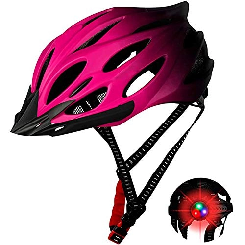 Mountain Bike Helmet : TYYW Bicycle Helmets for Adults, Unisex Cycling Helmet Bicycle Helmet In-Mold MTB Bike Helmetmountain Helmets Safety Cap Road Bike Helmet Integrally-Mold, Pink