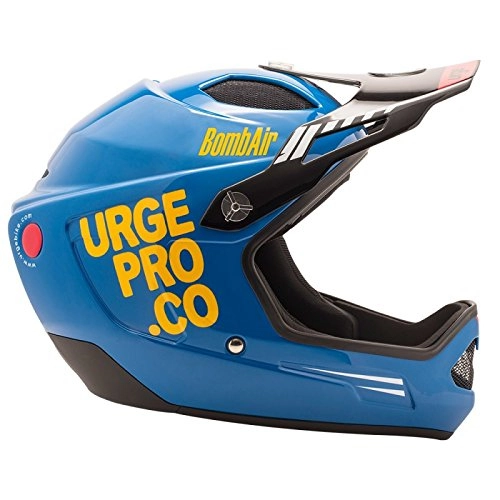 Mountain Bike Helmet : Urge BombAir Blue / Orange Large Unisex Adult Mountain Bike Helmet