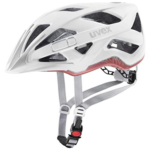 Mountain Bike Helmet : uvex Unisex's Adult, Active cc Bike Helmet, White mat, 52-57 cm