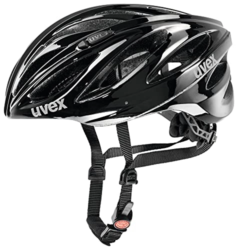 Mountain Bike Helmet : uvex Unisex's Adult, boss Race Bike Helmet, Black, 52-56 cm