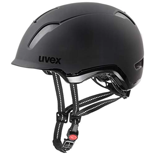 Mountain Bike Helmet : Uvex Unisex's Adult, City 9 Bike Helmet, Black mat, 53-57 cm