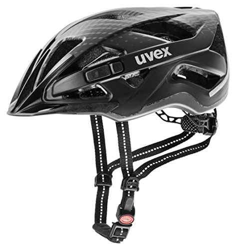Mountain Bike Helmet : uvex Unisex's Adult, City Active Bike Helmet, Black mat, 56-60 cm