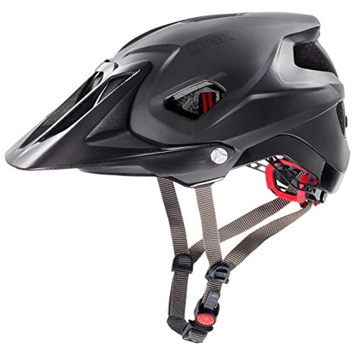 Mountain Bike Helmet : uvex Unisex's Adult, Quatro integrale Bike Helmet, Black mat, 56-61 cm
