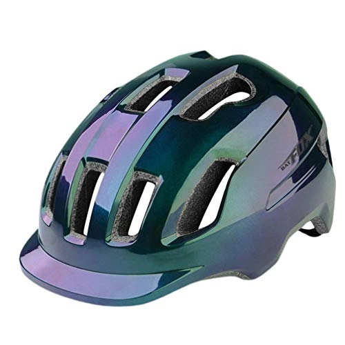 Mountain Bike Helmet : VOSAREA Adult Mountain Bike Helmet Lightweight Adjustable MTB Cycling Helmets for Men Women (Purple Blue)