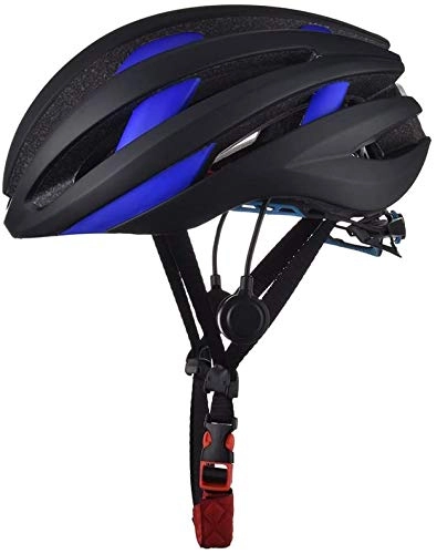 Mountain Bike Helmet : WENMIN Bicycle Helmet Built-In Microphone Bluetooth Speaker LED Taillight Highway Mountain Bike Helmet Adult Men Women(54-62Cm)