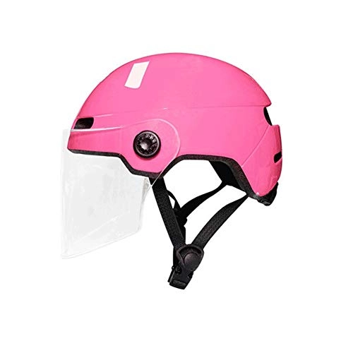 Mountain Bike Helmet : WJHCDDA Cycling helmet Bicycle helmet Road Bicycle Helmets Riding Helmet Cycle Helmet MTB Bike Men And Women Balance Car Mountain Bike Electric Battery Car Child Safety Helmet (Color : Pink)