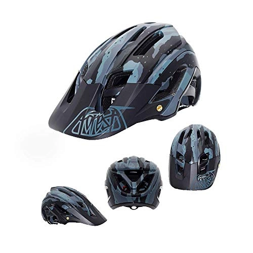 Mountain Bike Helmet : WRJY Mountain Bike Helmet MTB One-piece ultra-light bicycle helmet Road Bicycle Cycling Unisex anti-UV helmet Adjustable and breathable adult bicycle helmet Outdoor sports protection