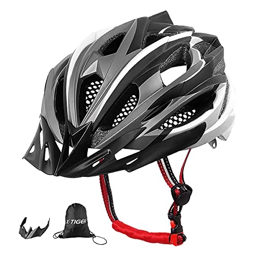 Mountain Bike Helmet : X-TIGER Cycle Helmet With Detachable Visor BMX Mountain Road Bicycle MTB Helmets Adjustable Cycling Bicycle Helmets for Adult Men&Women Outdoor Sport Riding Bike Fullly CPSC Certified