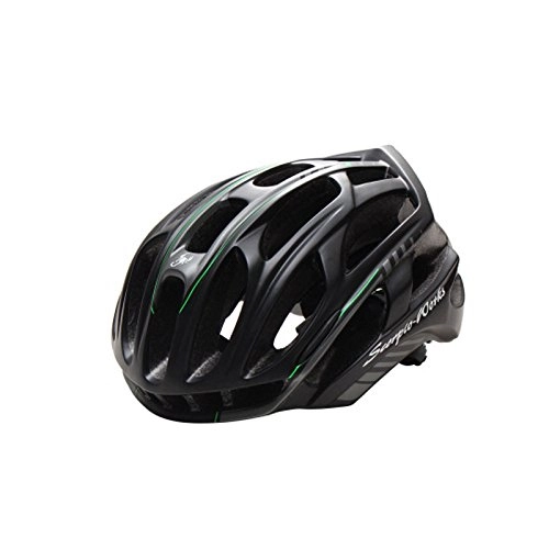 Mountain Bike Helmet : XuBa Bicycle Helmet Cover With LED Lights MTB Mountain Road Cycling Bike Helmet dark green One size